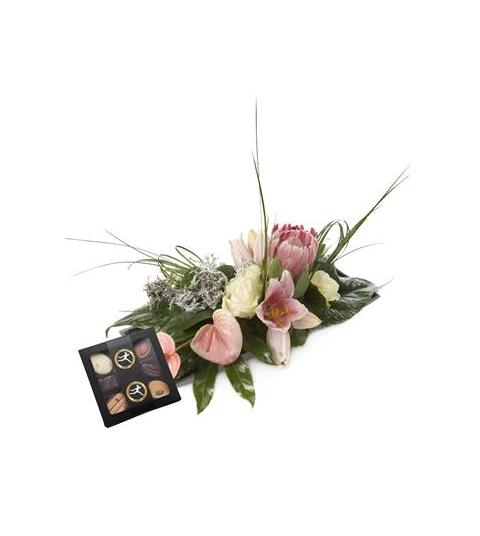 Arrangement stijlvol + bonbons
