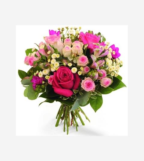 Troostboeket roze tinten