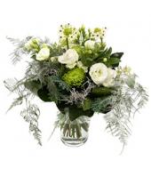 Sympathieboeket witte tinten