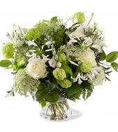 Troostboeket witte bloemen